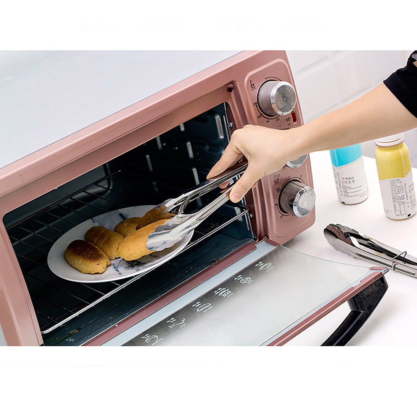 Zeceouar Items for Home Stainless Steel Barbecue Clip Kitchen Household Baked Food Clip Bread Clip