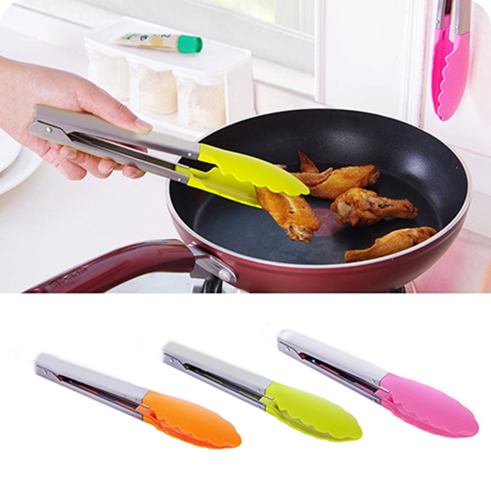 LIMEI Non-Stick 6.7" Stainless Steel Kitchen Tong