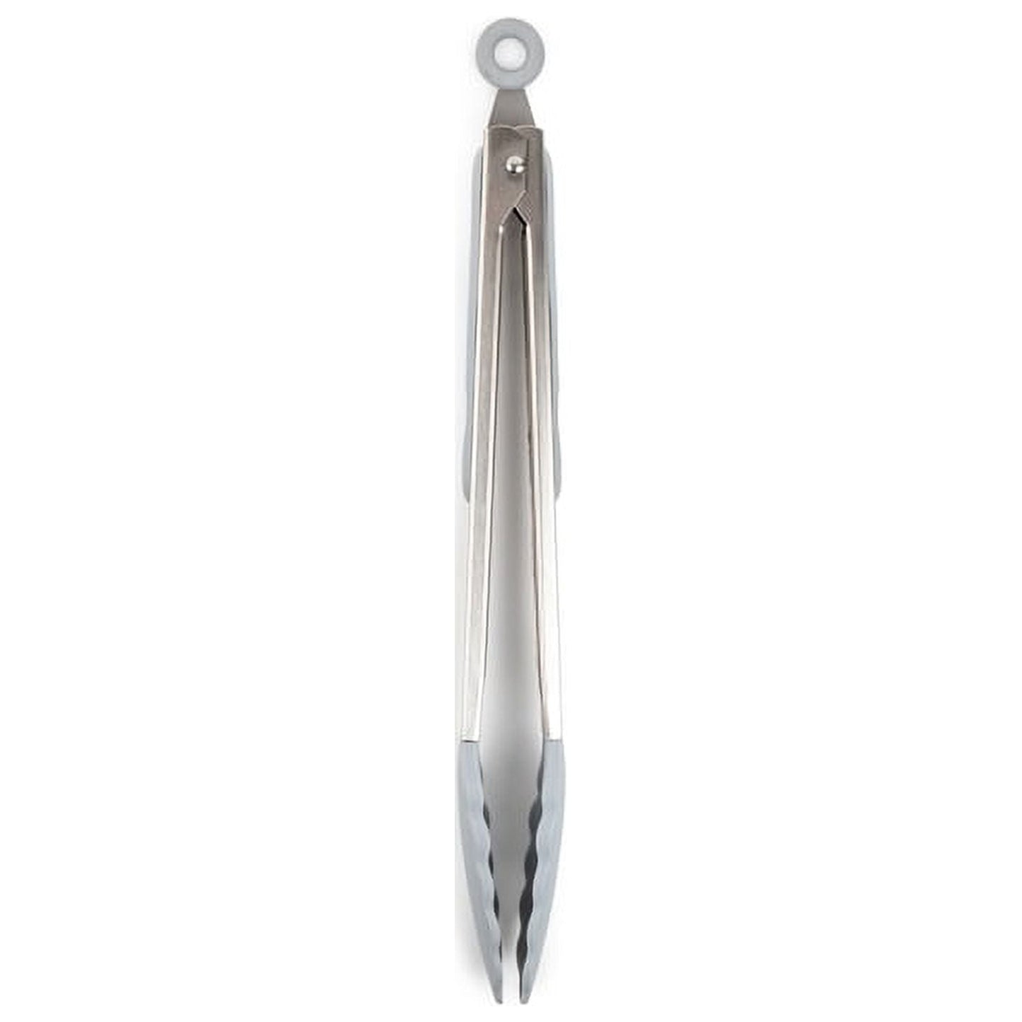 Core Kitchen Silver Silicone Locking Tong