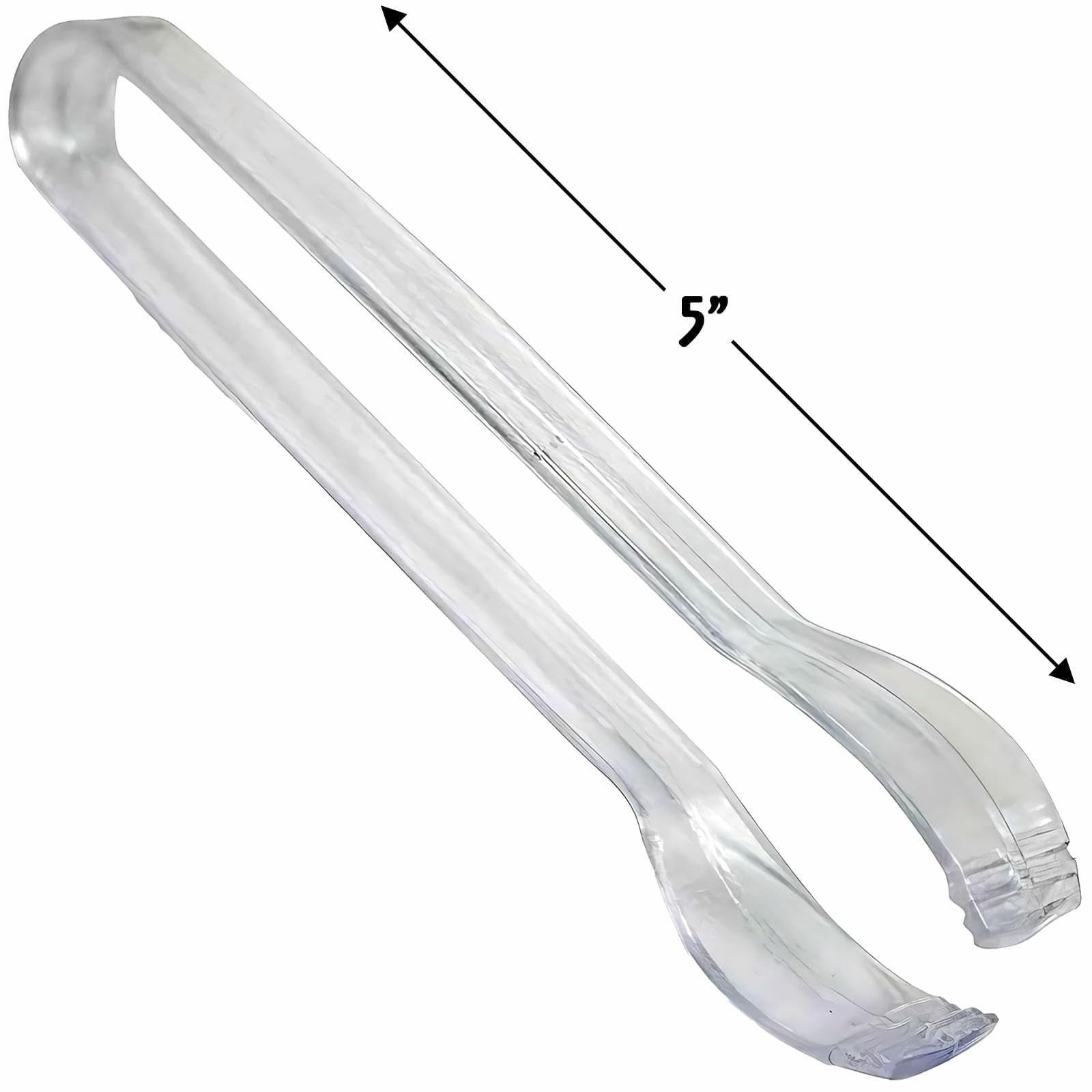 Unique Mini Plastic Tongs, Standard, Transparent