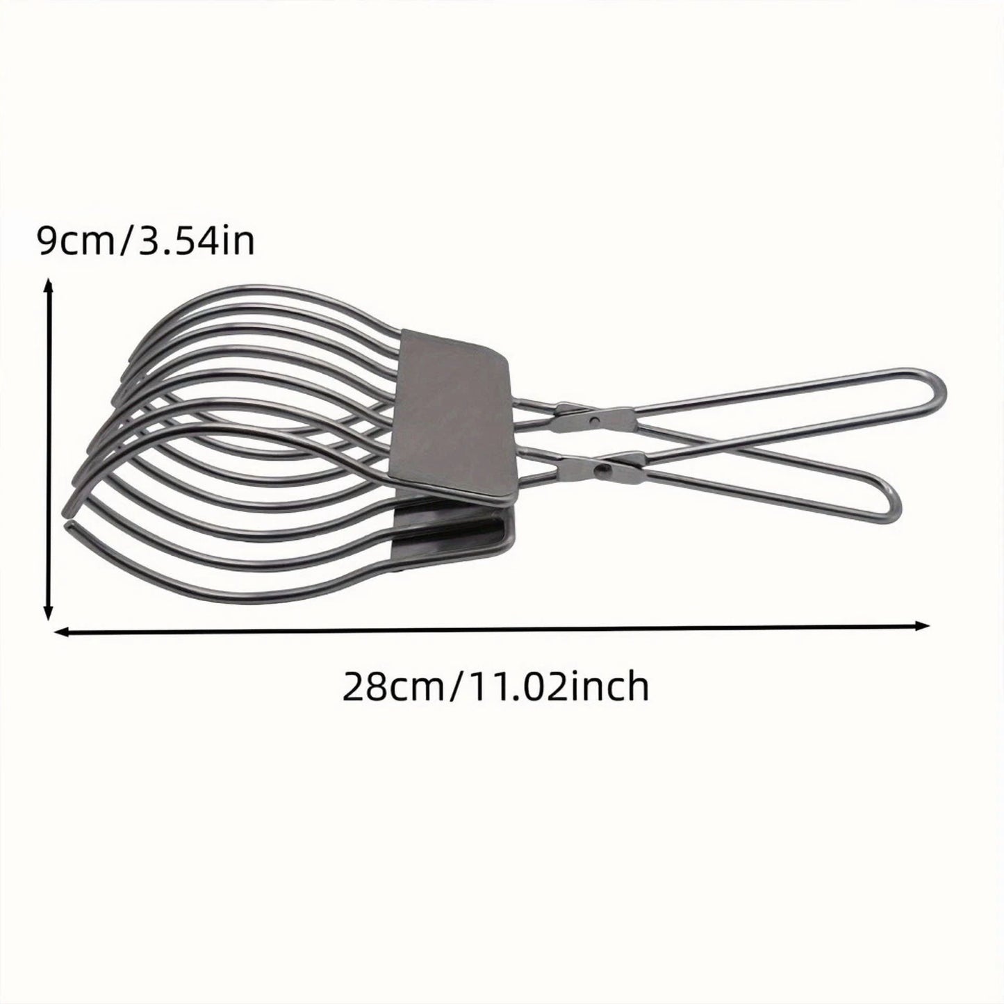 Meat Bread Slicing Tongs Stainless Steel Adjustable Meat Roast Beef Cutting Tong