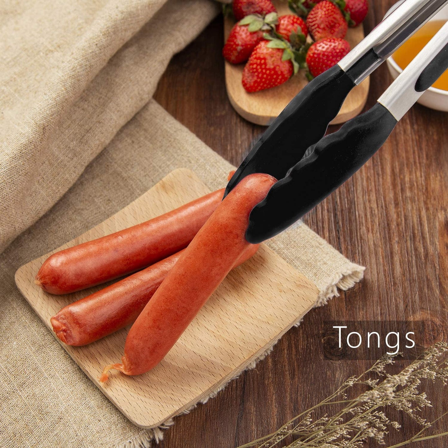 Hot Target Set of 9 Tongs - Black