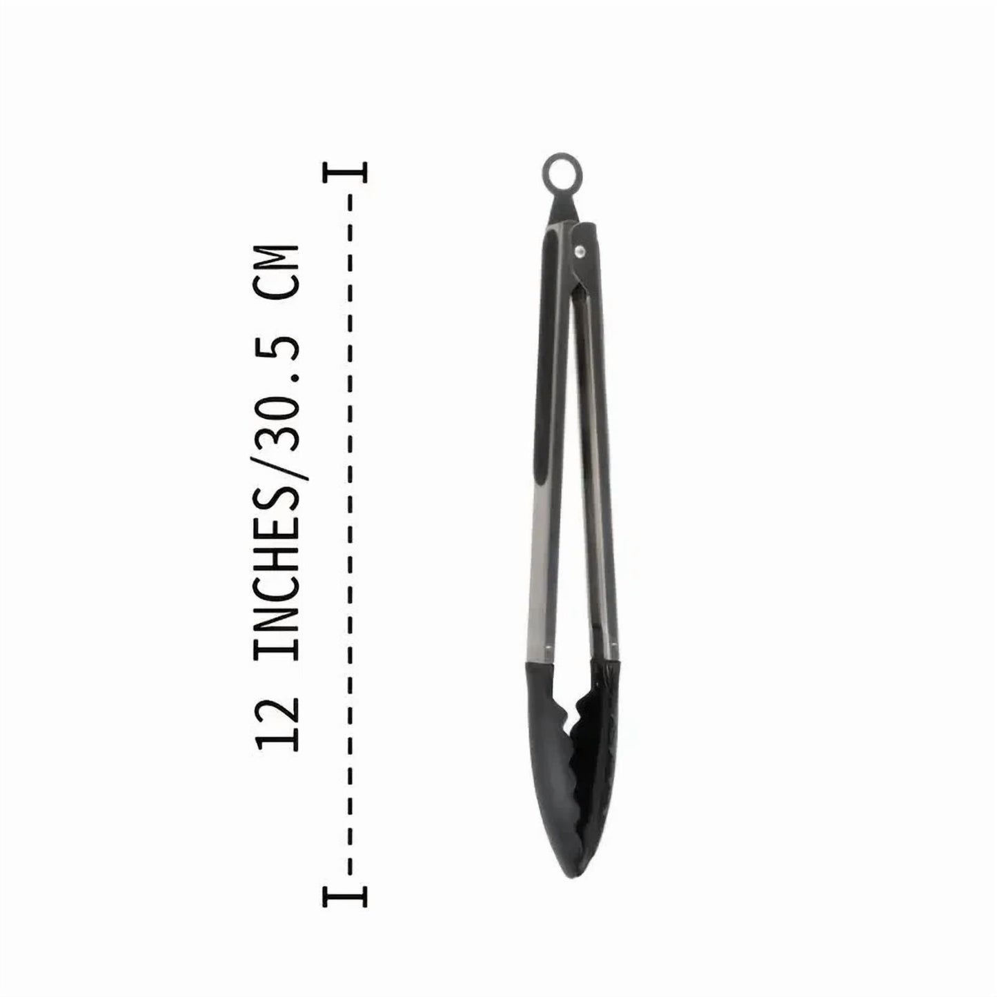Set Of 3 Stainless Steel Kitchen Tongs Set 12 Inches For Cooking Bbq Salad