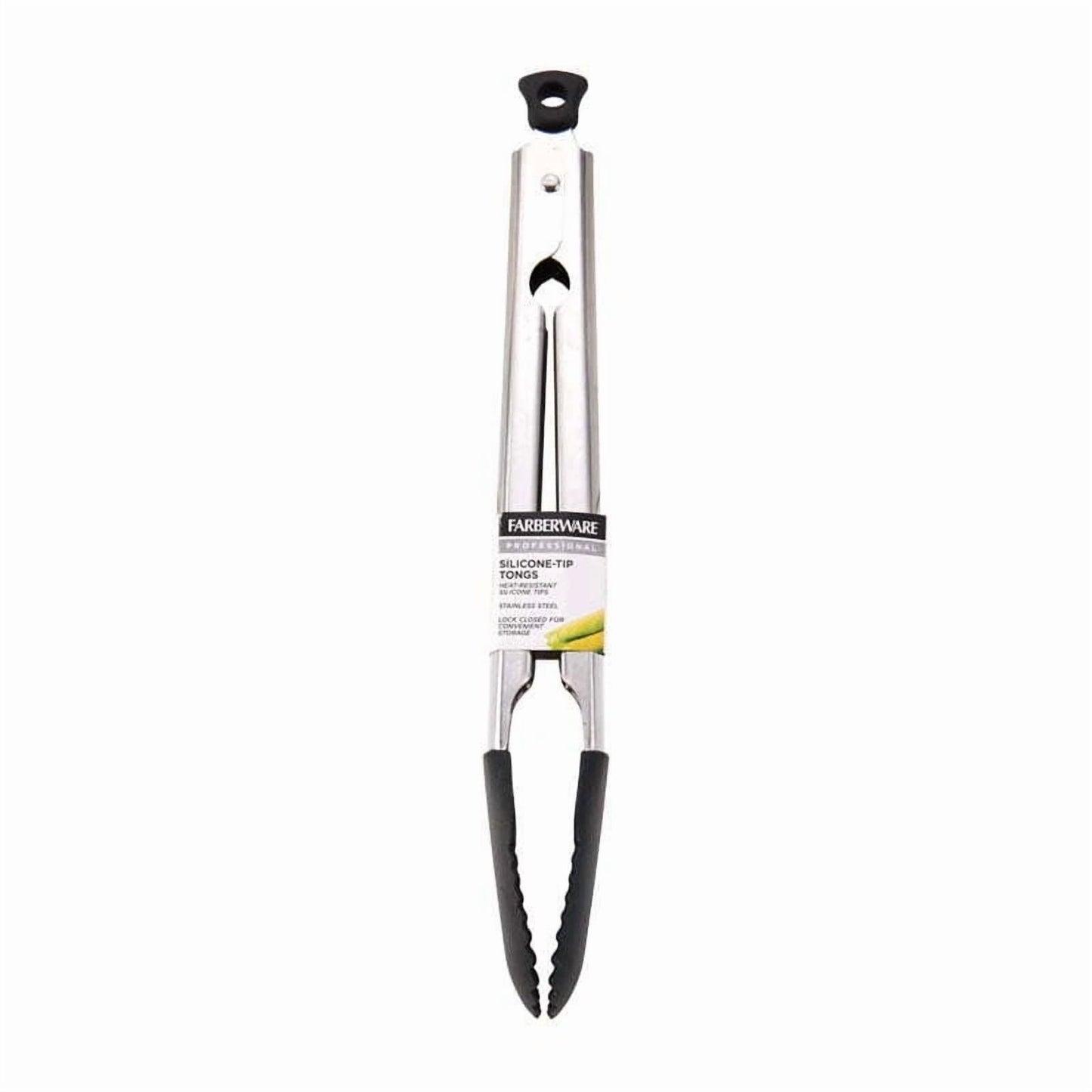 11-Inch Silicone Tip Locking Tongs Heat-Resistant Stainless Steel Kitchen Tool