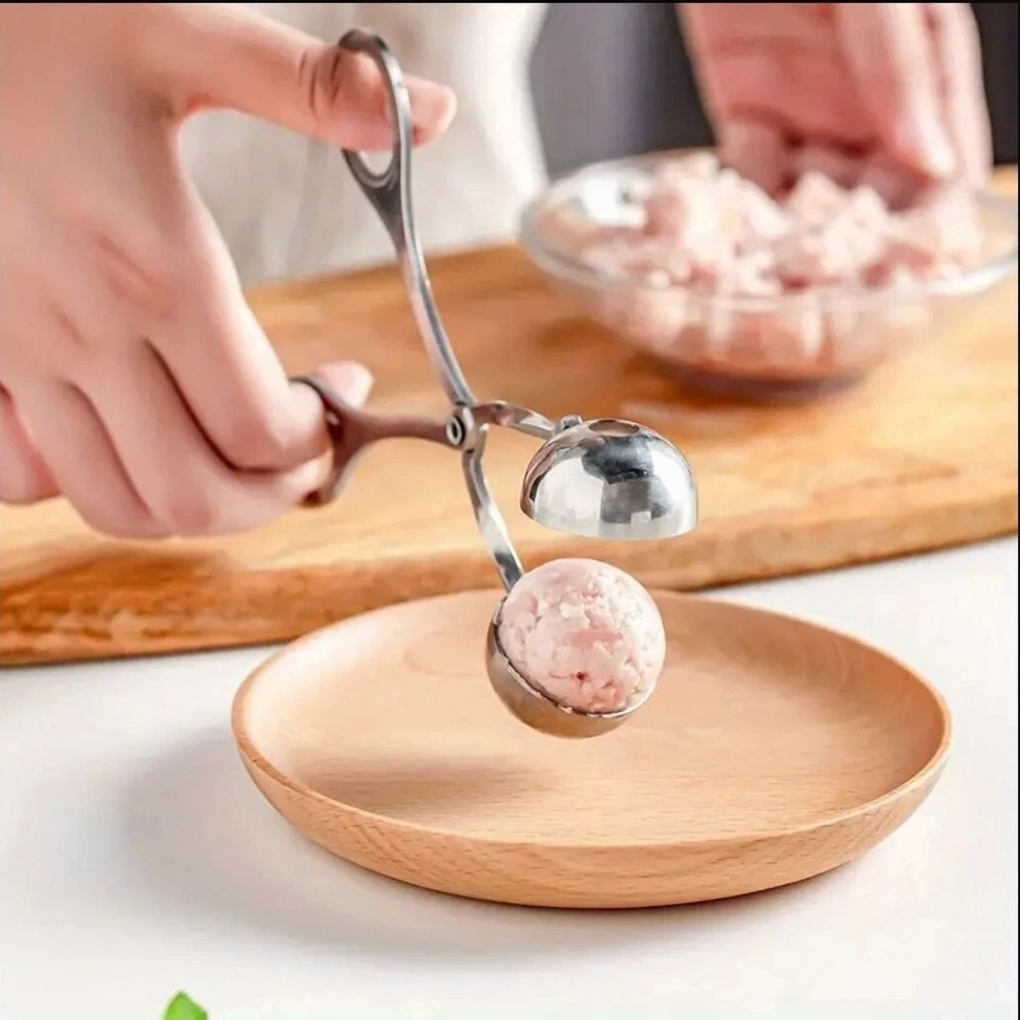Meatball Maker Tool Clip Newbie Non Stick Spoon Shaper Cooking Free Shipping