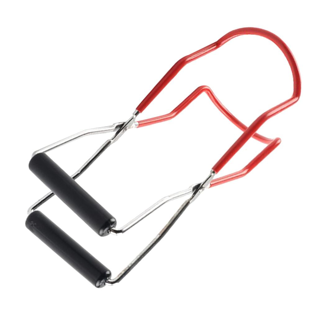 Stainless Steel Canning Jar Lifter Tongs, Can Gripper Clamp, with Rubber Grips, Long Handle Canned Clip, for Kitchen -Slip