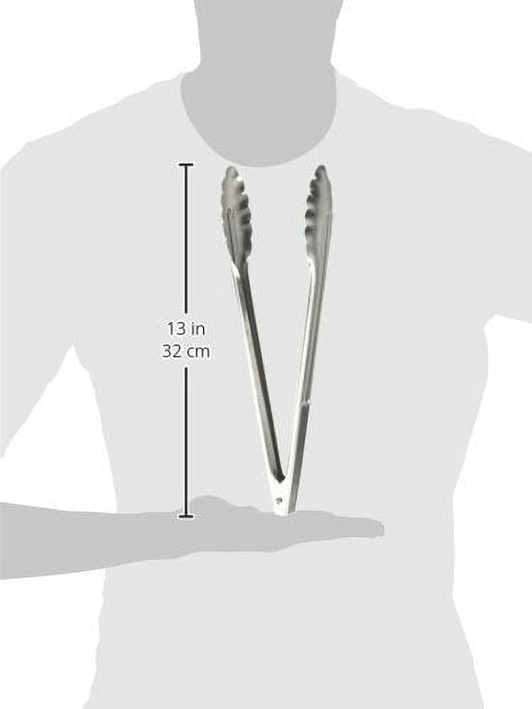 Winco UT-12 Coiled Spring Utility Tong Heavyweight Stainless Steel, 12-Inch