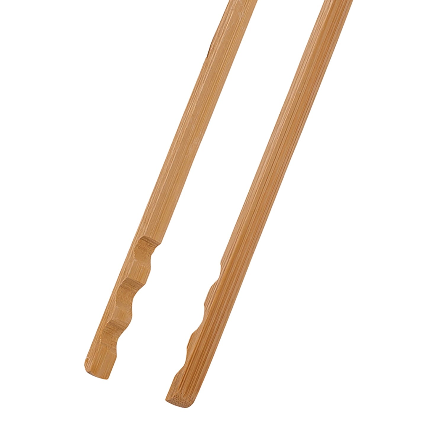 Joyce Chen J33-2047 Burnished Bamboo Tongs with Serrated Teeth, 11-In.