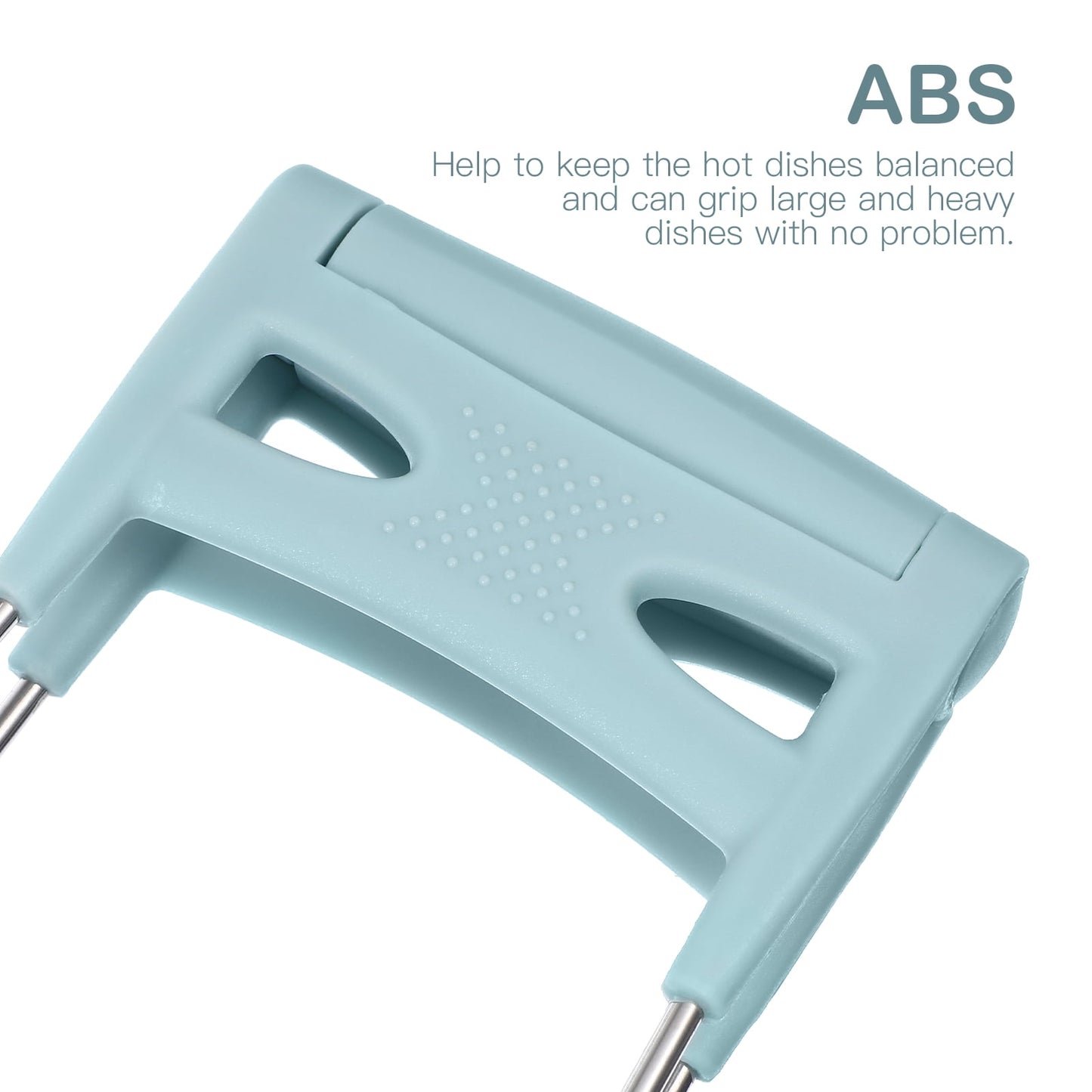 Dishes Non-Slip Clip Hot Plate Retriever Tongs Kitchen Utensils Camping Cookware Stainless Steel Silicone Tongue Rack Man