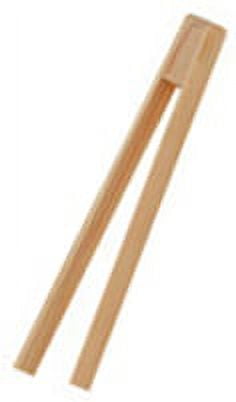Fox Run 8" Durable Wooden Toaster Toast Bagel English Muffin Tongs Secure Grip
