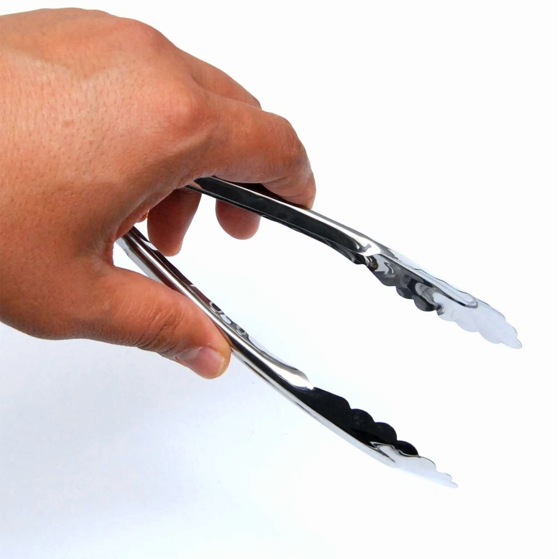 Kitchen Tongs Food Tongs Clamp Serving Easy Locking Vegetable Bread (4 Pcs)