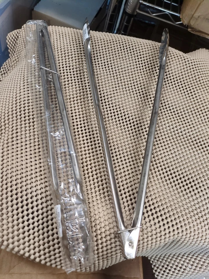 2 Pack 12" Stainless Steel Utility Tongs W/ Locking Mechanism Choice 407Ldut12