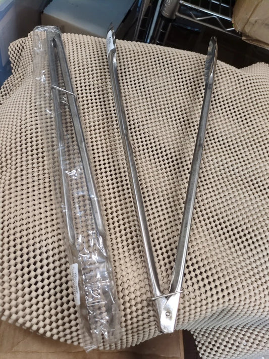 2 Pack 12" Stainless Steel Utility Tongs W/ Locking Mechanism Choice 407Ldut12