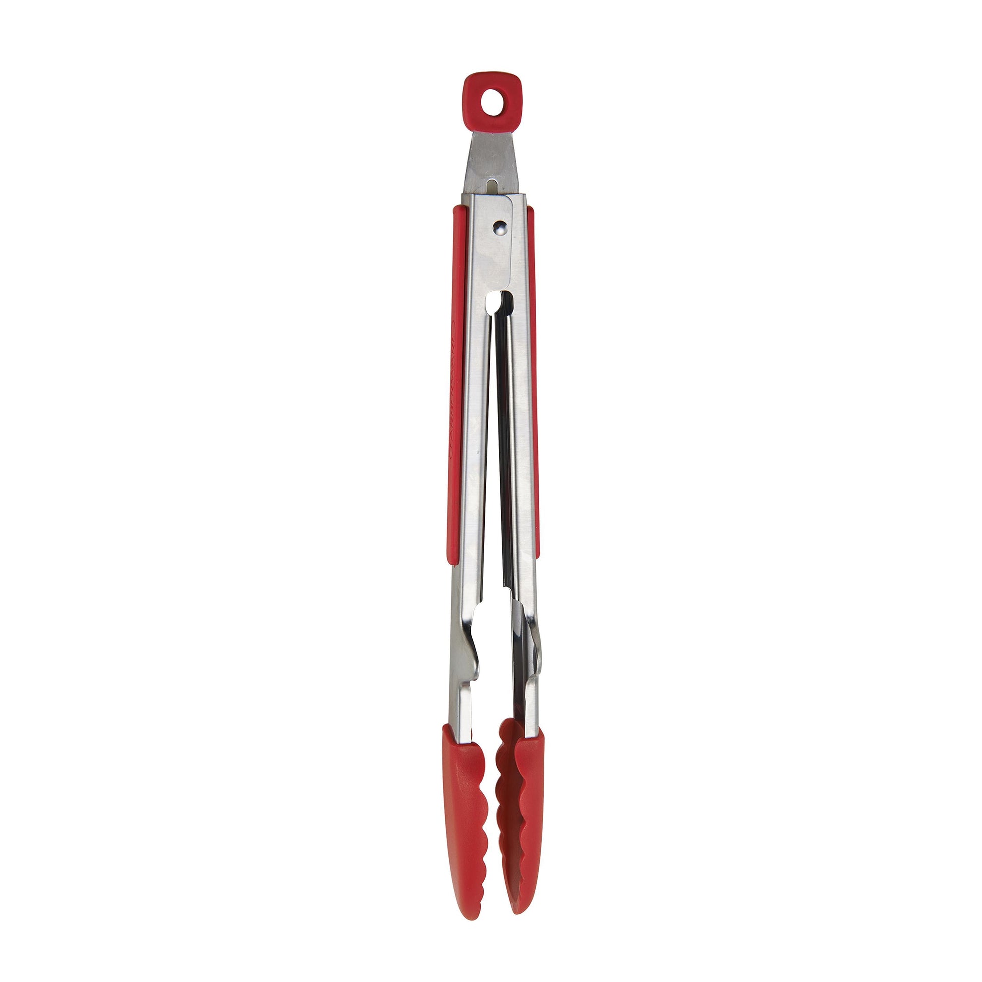 Farberware Healthy Eating Stainless Steel Tip Up Tongs, Red