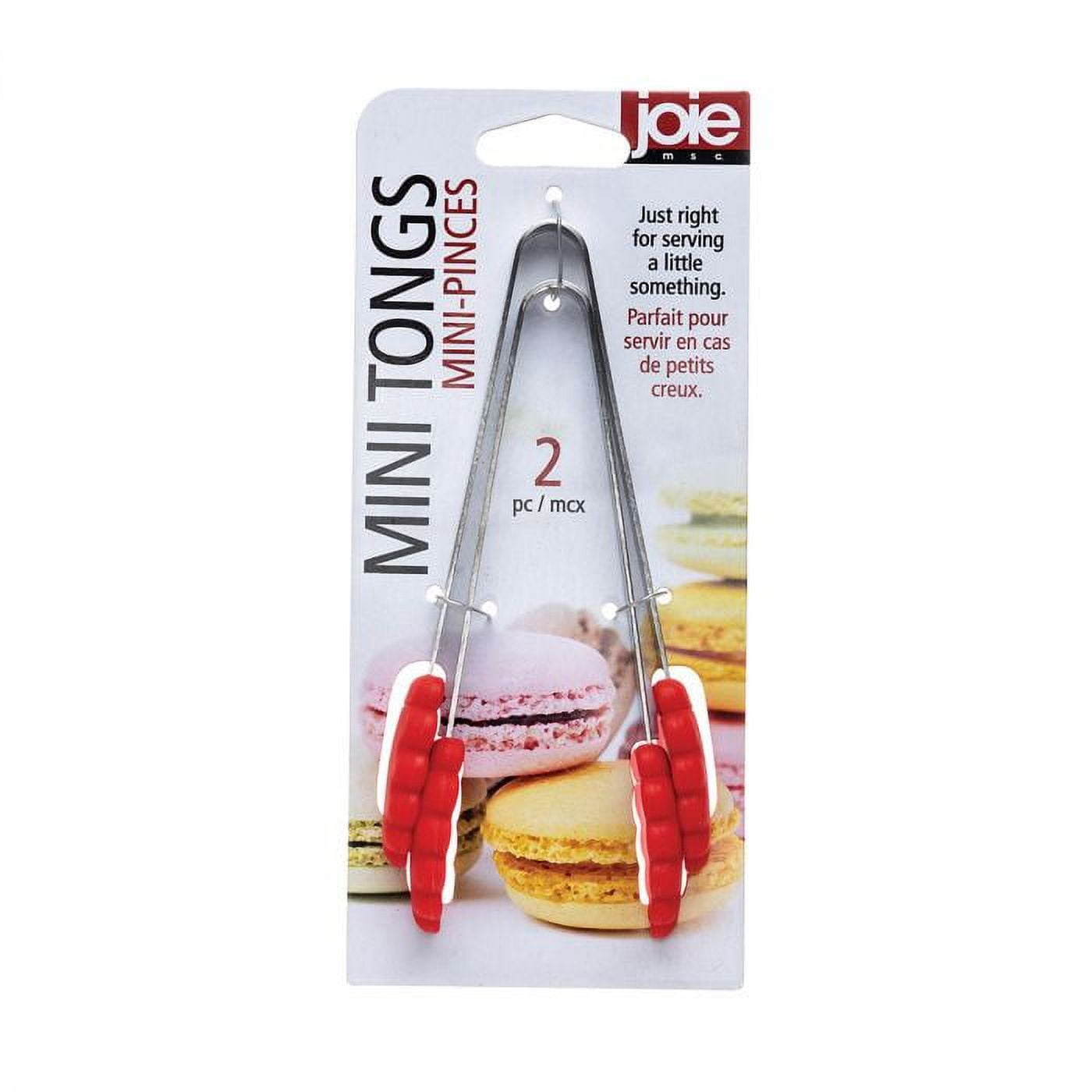 Joie Heat Resistant Silicone Mini Food Tongs (2 Count)