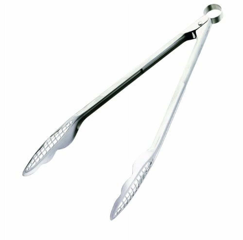 Cuisipro Stainless Steel Narrow Grill/Fry Tongs, 12-1/2-Inch