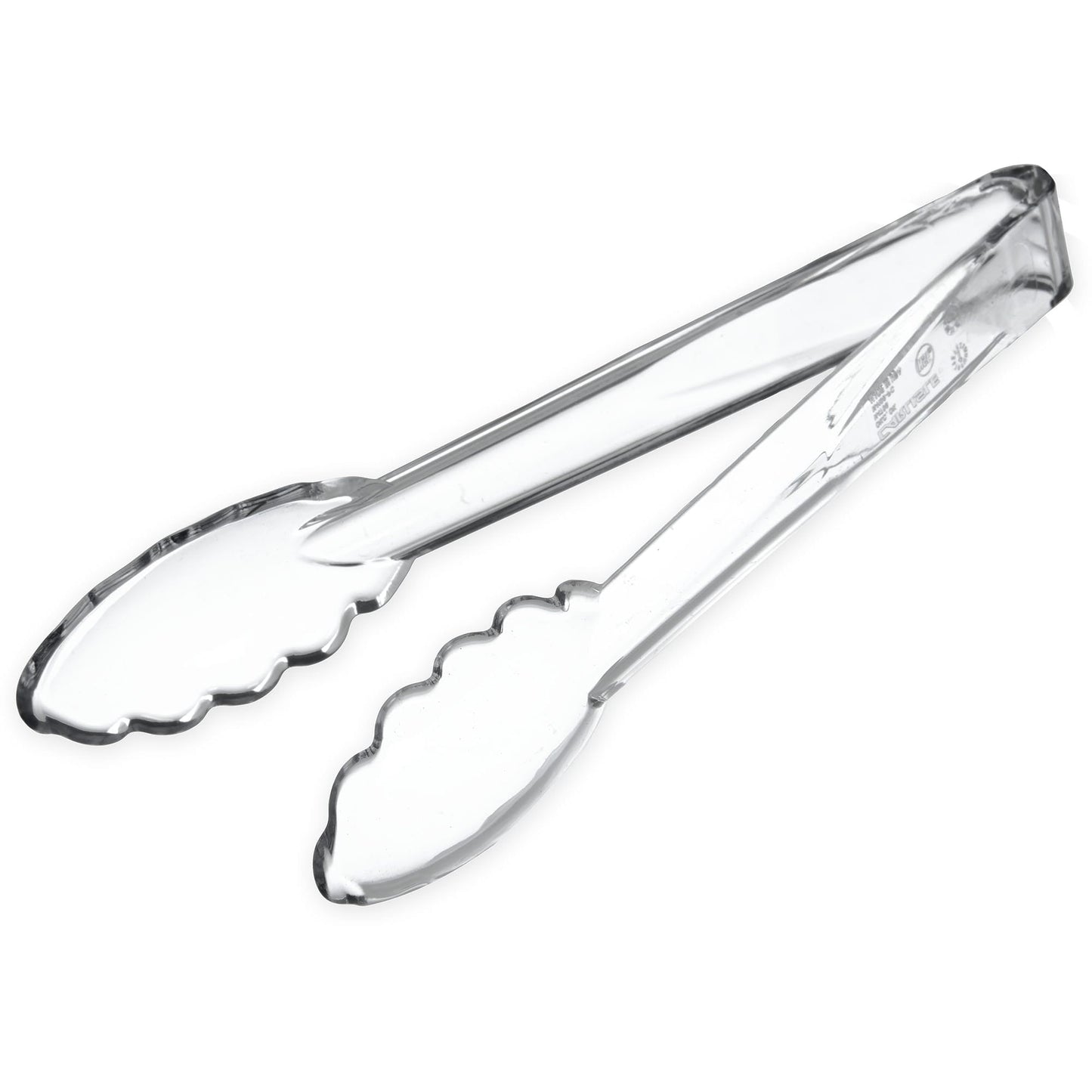 Carlisle Carly Utility Tong Clear, Polycarbonate, 9" Length | 1 Each