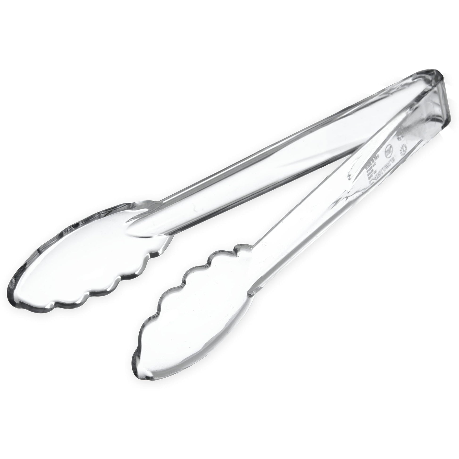 Carlisle Carly Utility Tong Clear, Polycarbonate, 9" Length | 1 Each