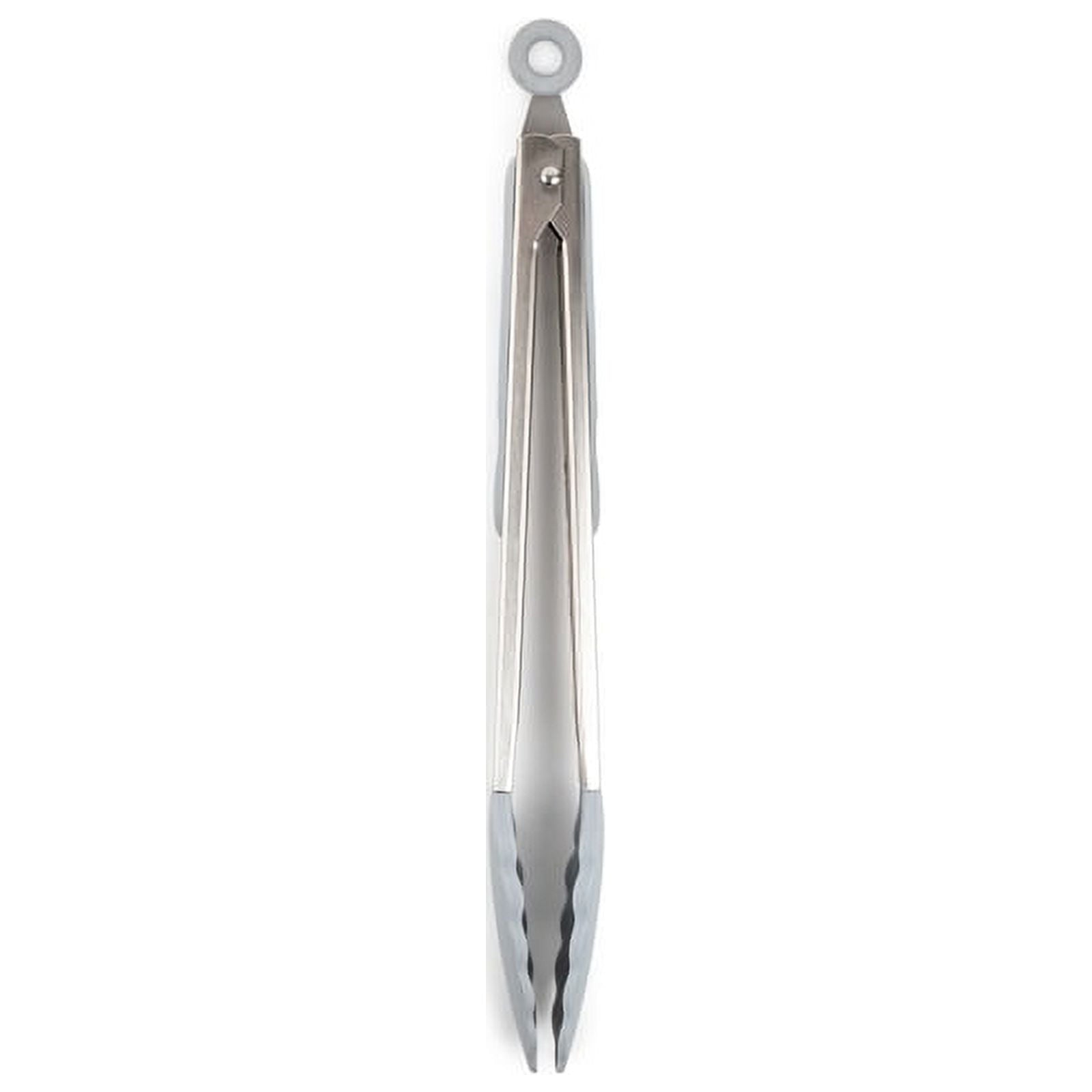 Core Kitchen Silver Silicone Locking Tong