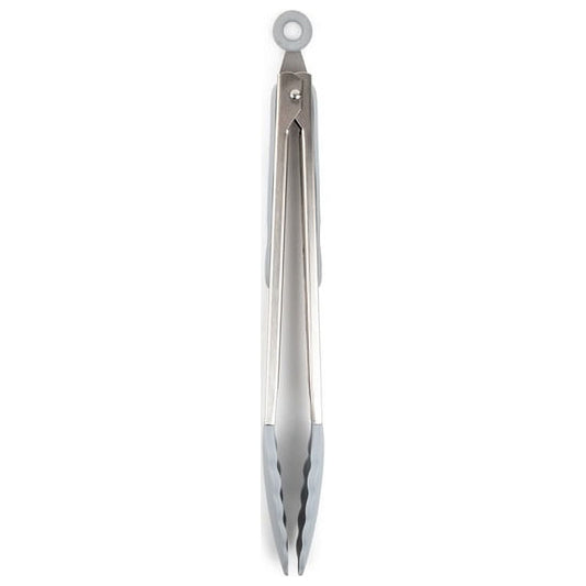 Core Kitchen Silver Silicone Locking Tong
