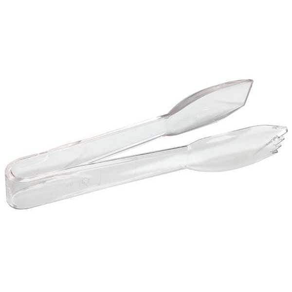 Crestware Tong,Clear,9 in. L,Plastic PCT9CL