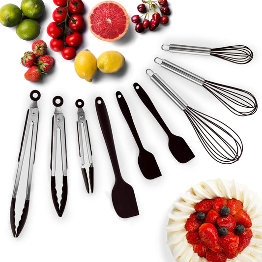 Hot Target Set of 9 Tongs - Black