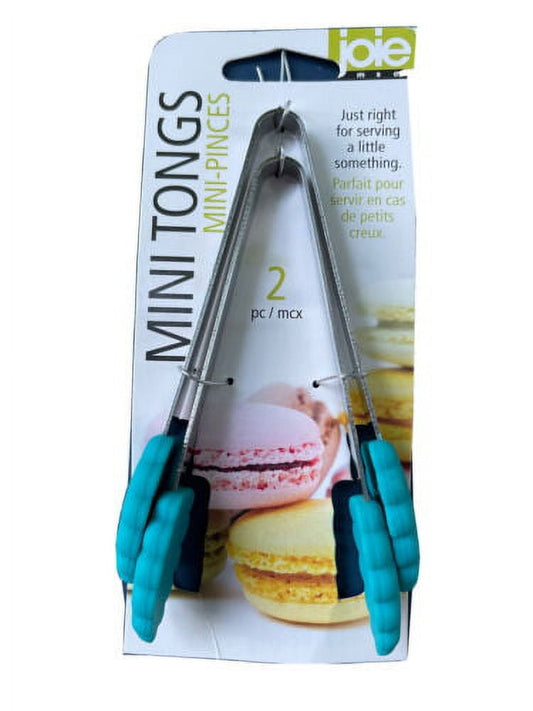 Joie Heat Resistant Silicone Mini Food Tongs (2 Count)