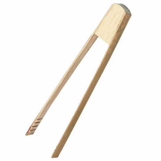 Natural Bamboo 7" Mini Serving Tong Kitchen Ice Food Party Catering Buffet Tool