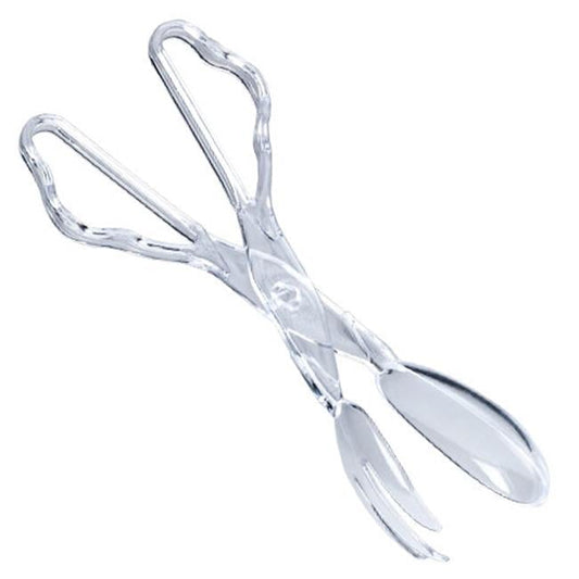 Party Dimensions 60281 Clear Salad Tong Serving Utensils - 48 Per Case