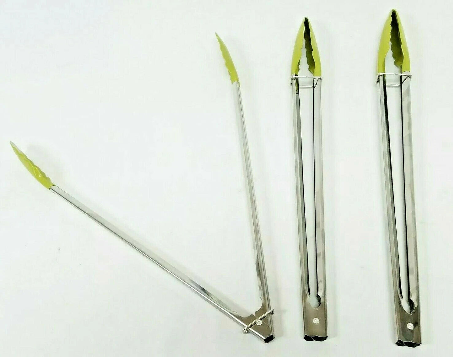 Tidy Kit 16 Inch Kitchen Tongs Lot Of 3 Green Delta Airlines New