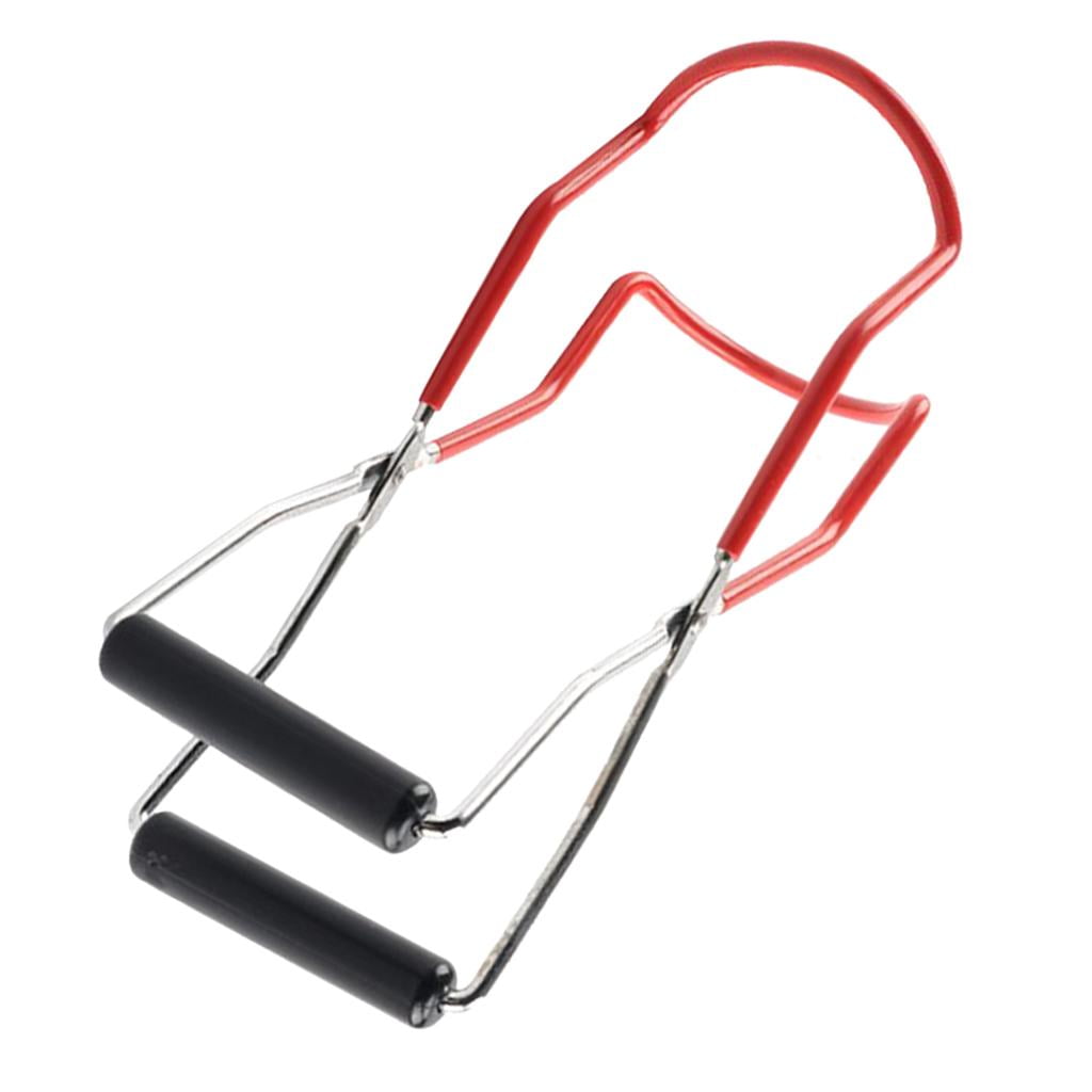 Stainless Steel Canning Jar Lifter Tongs, Can Gripper Clamp, with Rubber Grips, Long Handle Canned Clip, for Kitchen -Slip