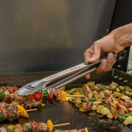 14” Stainless Steel Tongs W/ Silicone Non-Slip Grip Heat Resistant Kitchen Tool