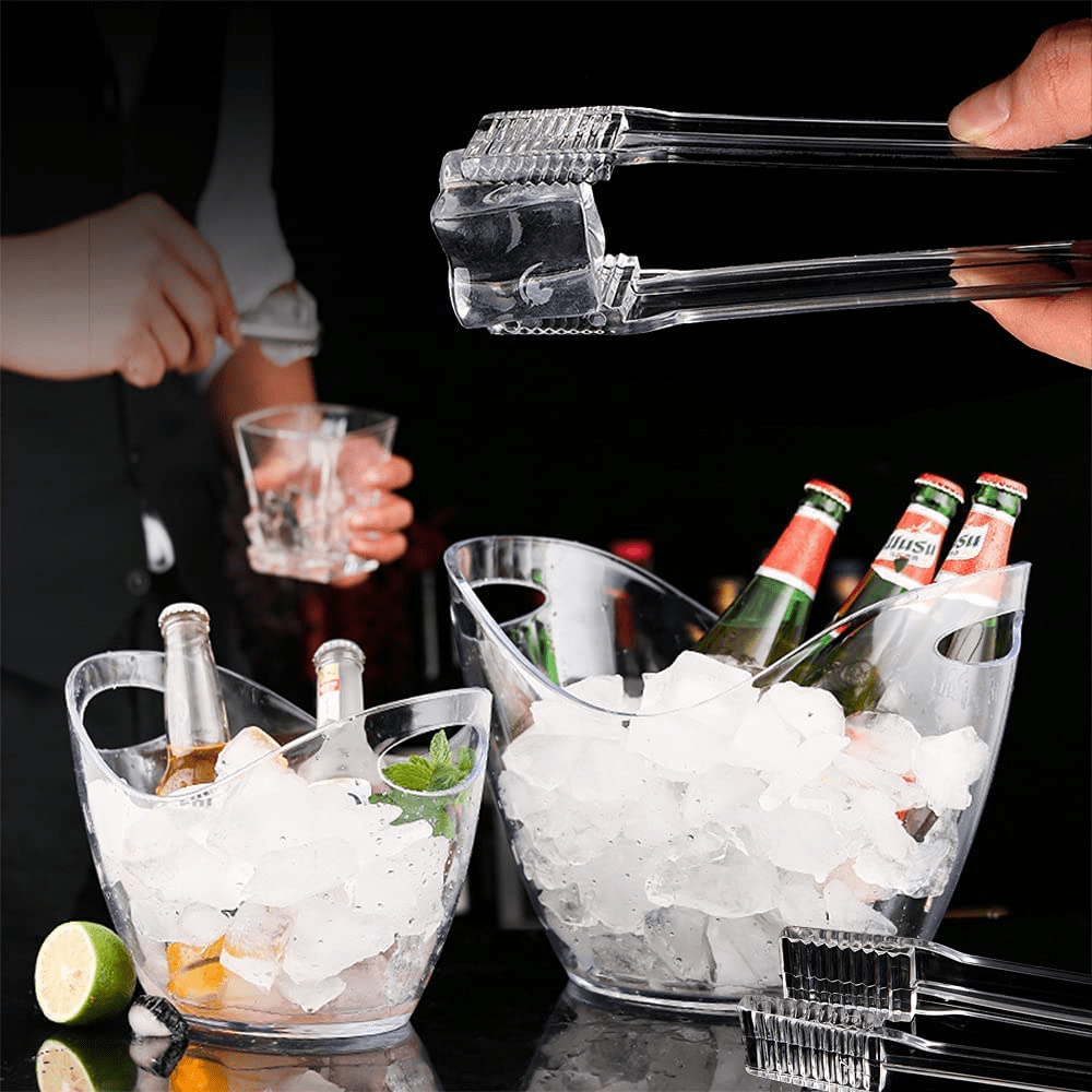 10 Pcs Plastic Buffet Serving Tongs, Clear Kitchen Tongs Mini Serving Utensil Tongs for Food Ice Salad Buffet Barbecue Cookies, 6.3 Inches