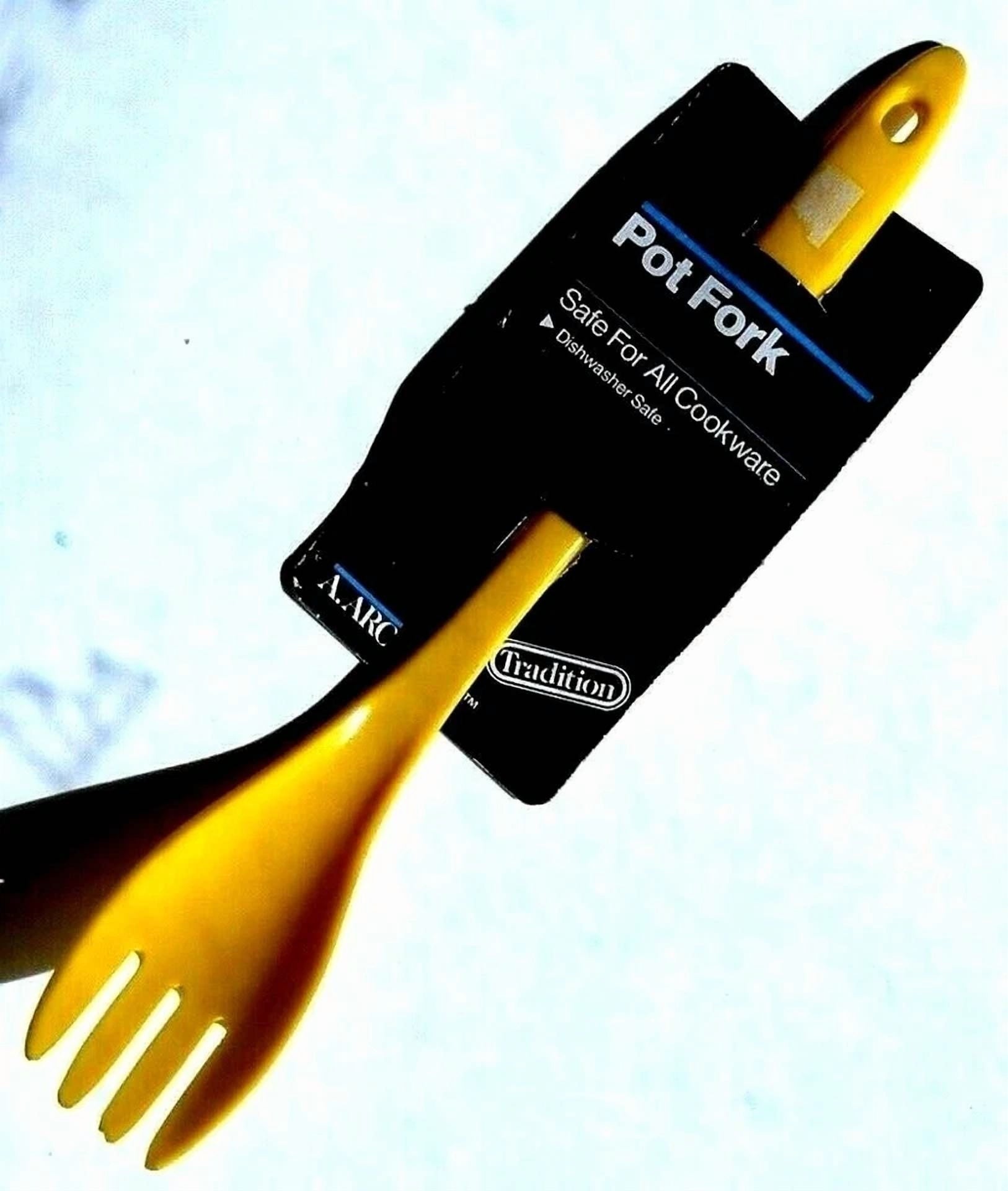 Aronson Pot Fork Yellow Carving Melamine 11 Inch