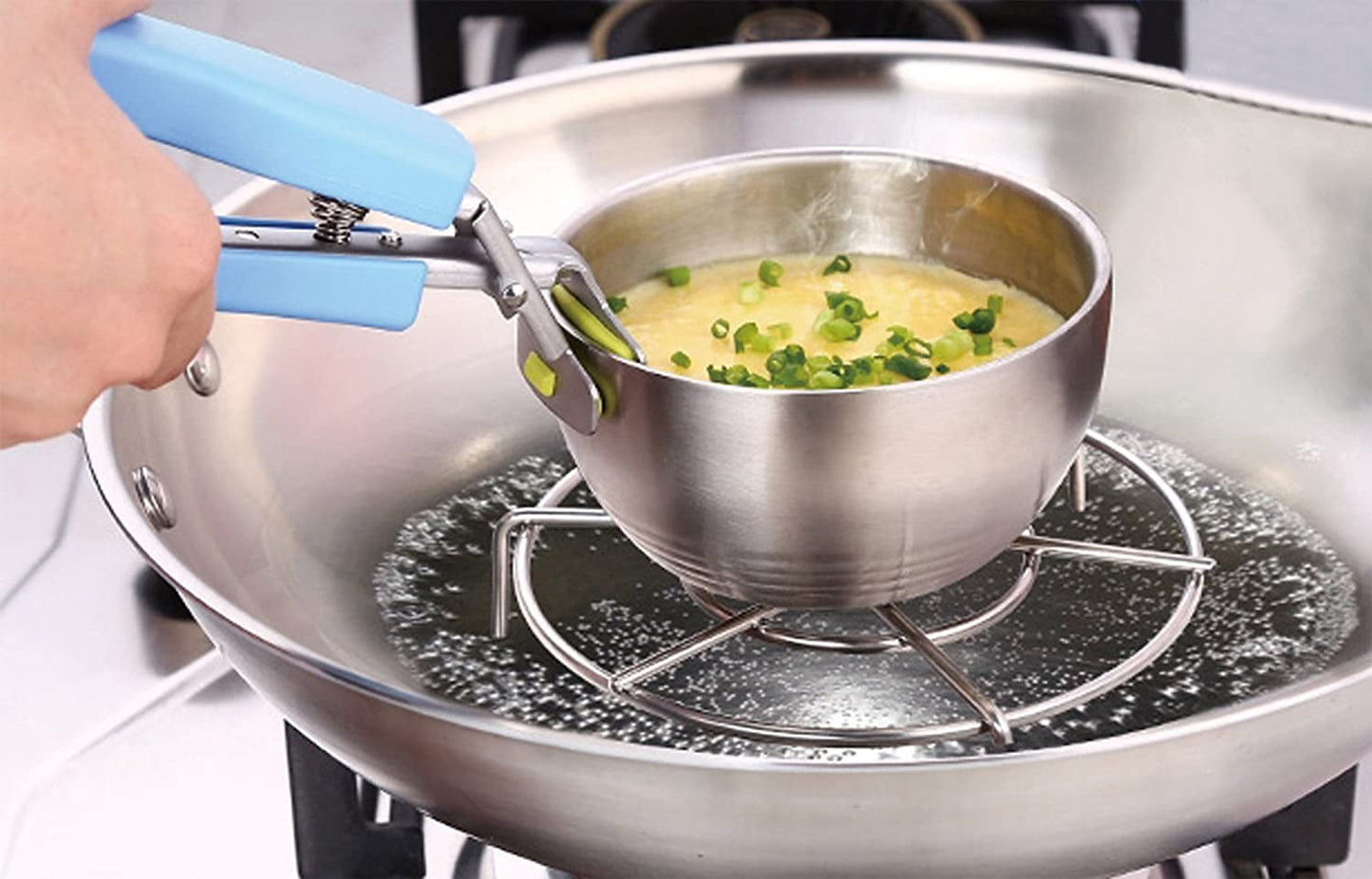 Set of Two Gripper Clips for Moving Hot Plate or Bowls with Food Out, from Pressured Cooker, Microwave, Oven, Air Fryer.