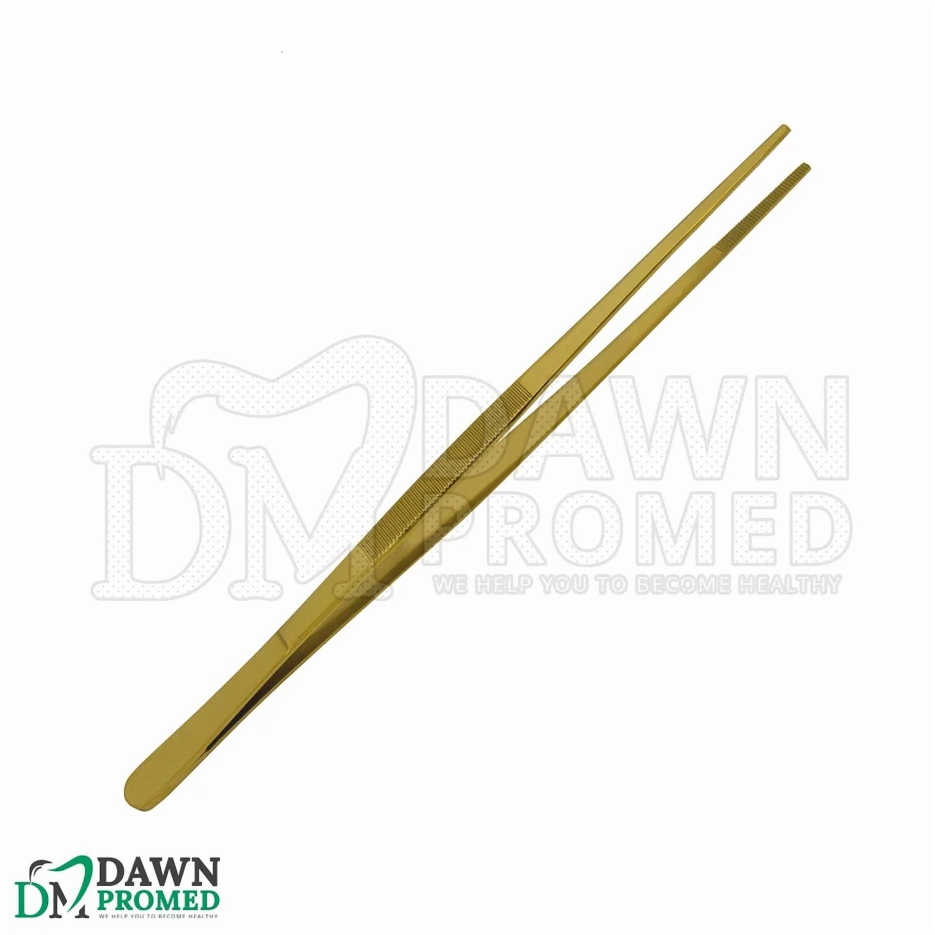 Gold Kitchen Tweezer 12? Straight Bbq Grill Plating Long Food Tong Chef Diy Tool